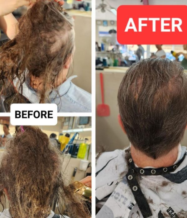 Hair cut at Cosmo's Barber Shop